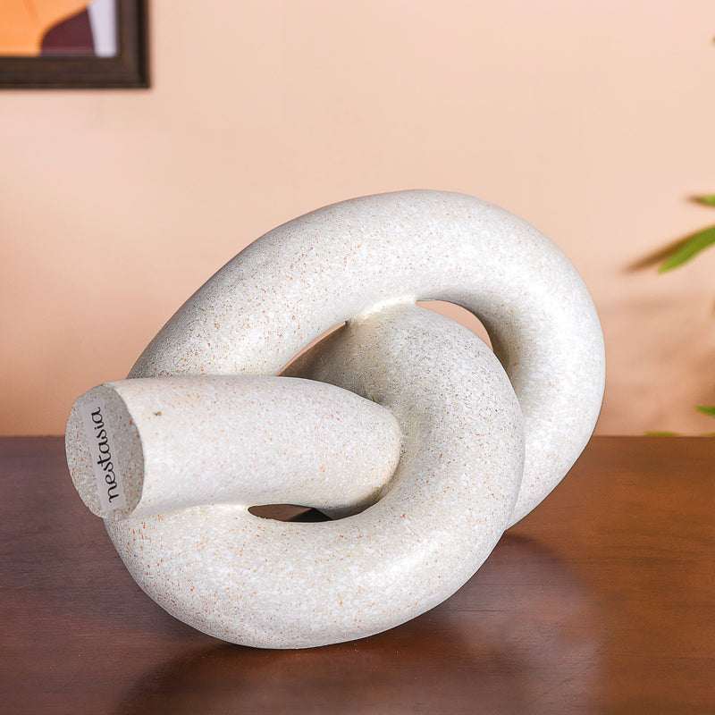 Artistic Twisted Knot Sculpture Showpiece