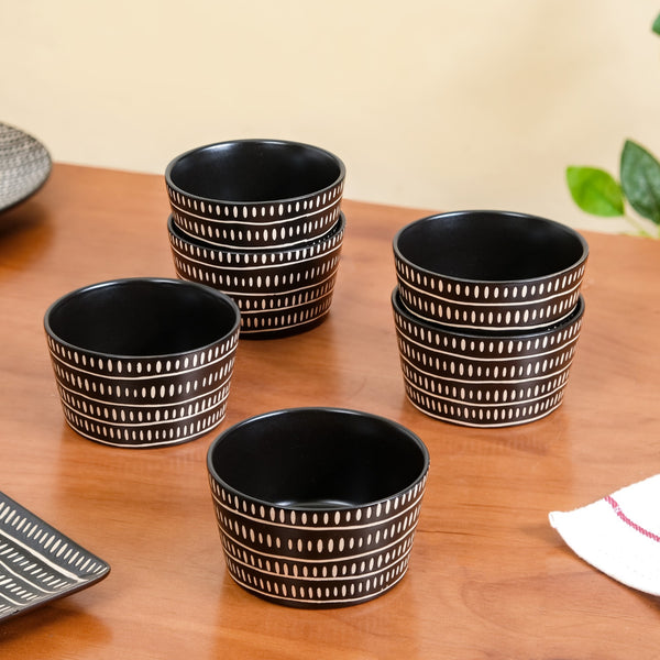 Kuro Snack Bowl Set Of 6 400ml