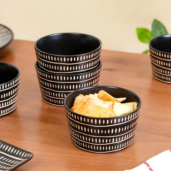 Kuro Snack Bowl Set Of 6 400ml