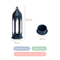 Steel Blue Moroccan Candle Holder Lantern Set Of 2