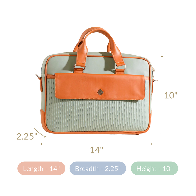 Vegan Leather Laptop Organiser Bag