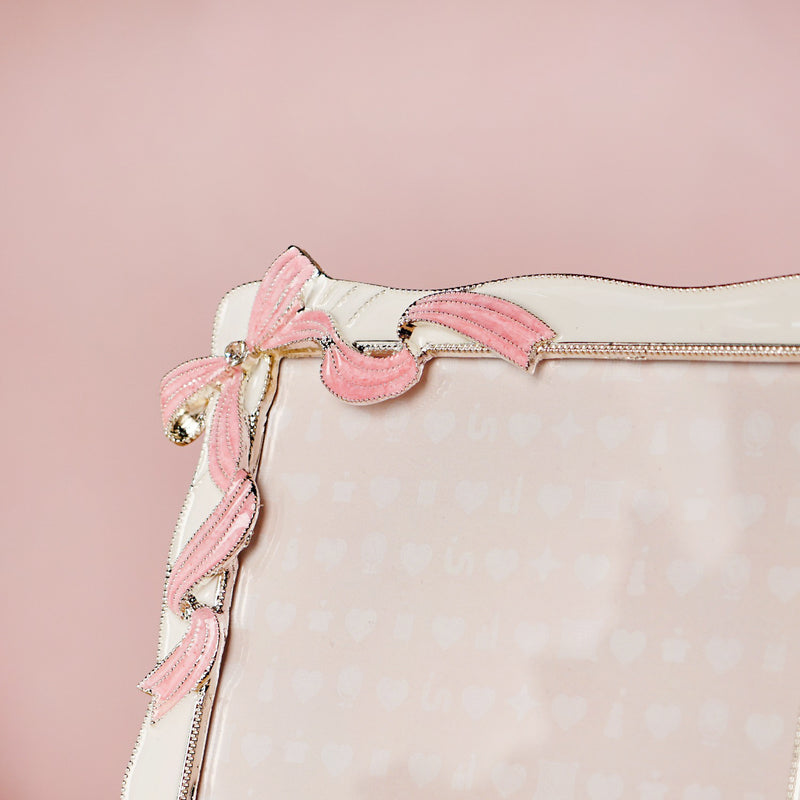 Large Blush Bow Photo Frame 13x18cm