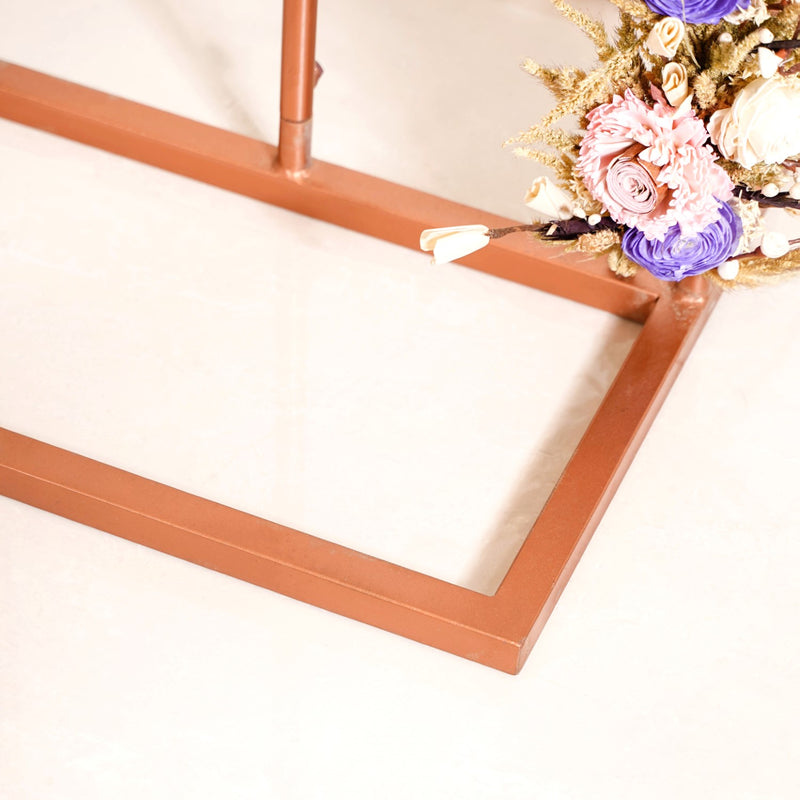 Bronze Arch Window Metal Backdrop Frame With Decorations 42 InchBronze Arch Window Frame, Metal Backdrop Decorations, Decorative Arch Frame, Bronze Window Decor, Arch Frame with Embellishments