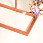 Bronze Arch Window Metal Backdrop Frame With Decorations