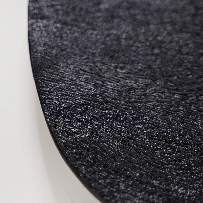 Large Natural Mango Wood Platter Black -Serving platter, black platter, wooden platter, snacks serving platter, platter for snacks