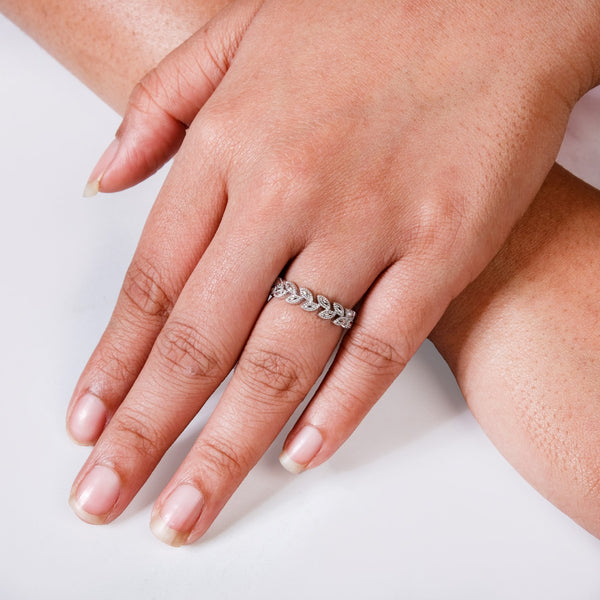 Laurel Wreath Silver Ring