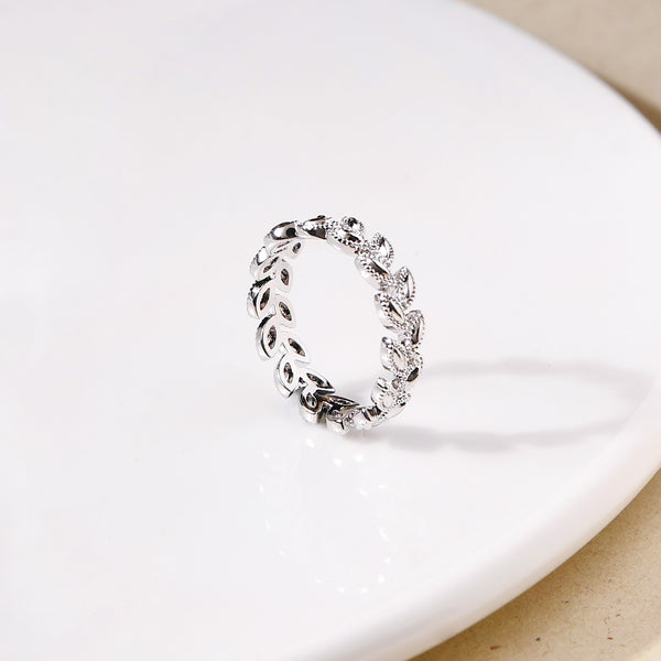 Laurel Wreath Silver Ring