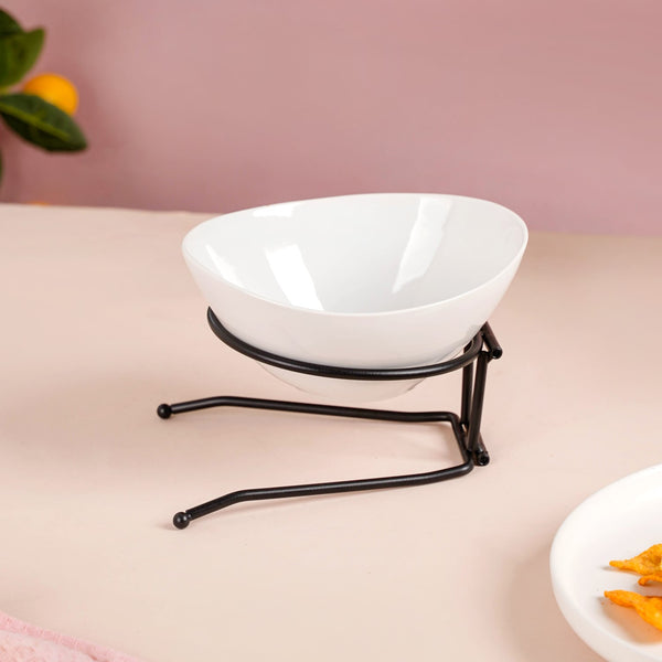 Set Of 3 Serving Bowls With Stands