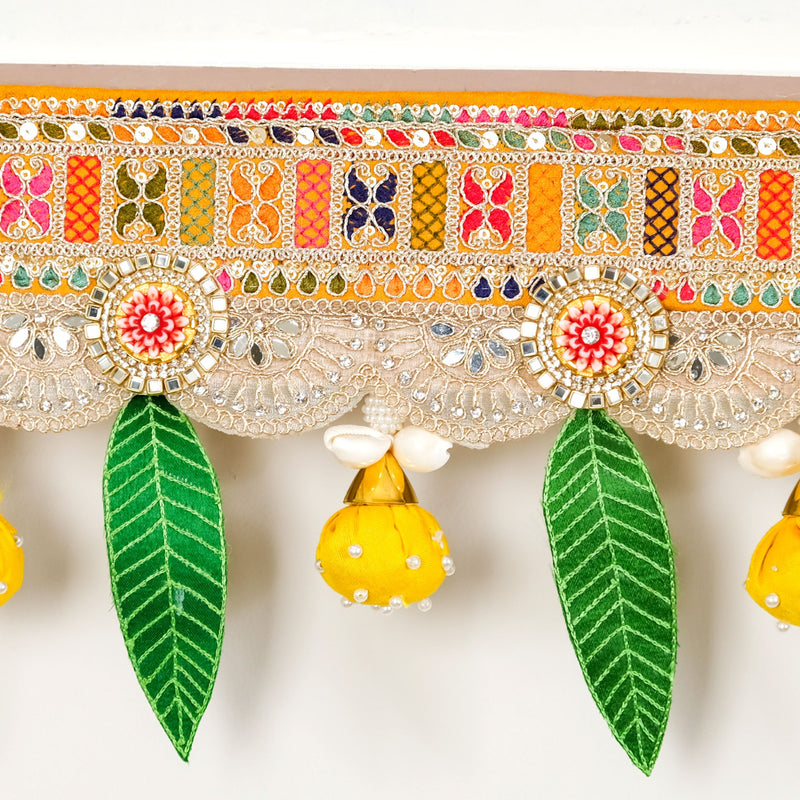 Lemon Lucky Charm Toran With Leaves