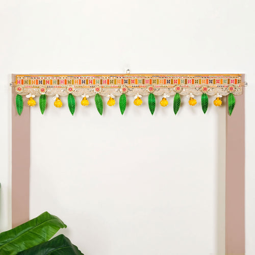 Lemon Lucky Charm Toran With Leaves