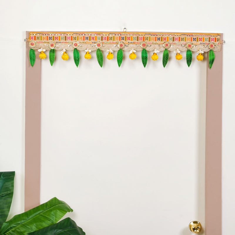 Lemon Lucky Charm Toran With Leaves