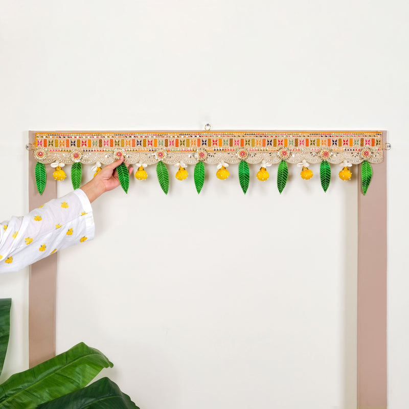 Lemon Lucky Charm Toran With Leaves