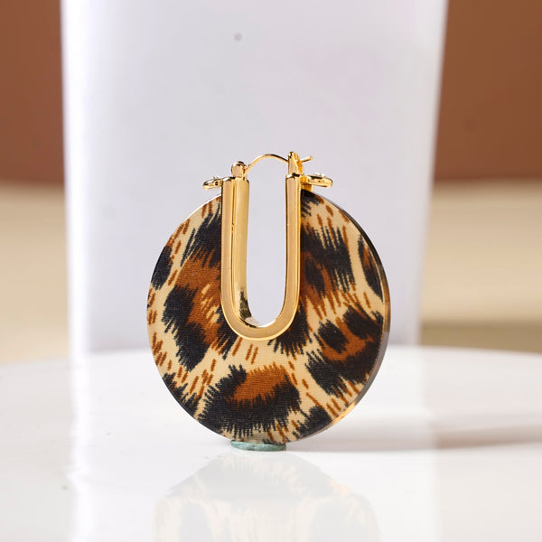 Leopard Hoop Earrings