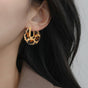 Leopard Hoop Earrings