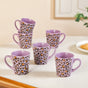 Leopard Print Mug Lilac Set Of 6 220ml