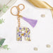 Lush Lilac Floral Accents R Keychain