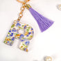 Lush Lilac Floral Accents R Keychain