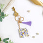 Lush Lilac Floral Accents R Keychain