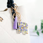 Lush Lilac Floral Accents R Keychain