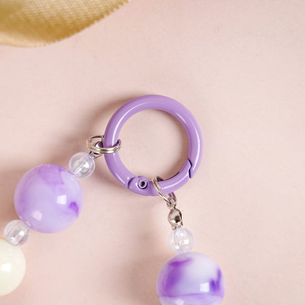 Lilac Love Charm Keychain