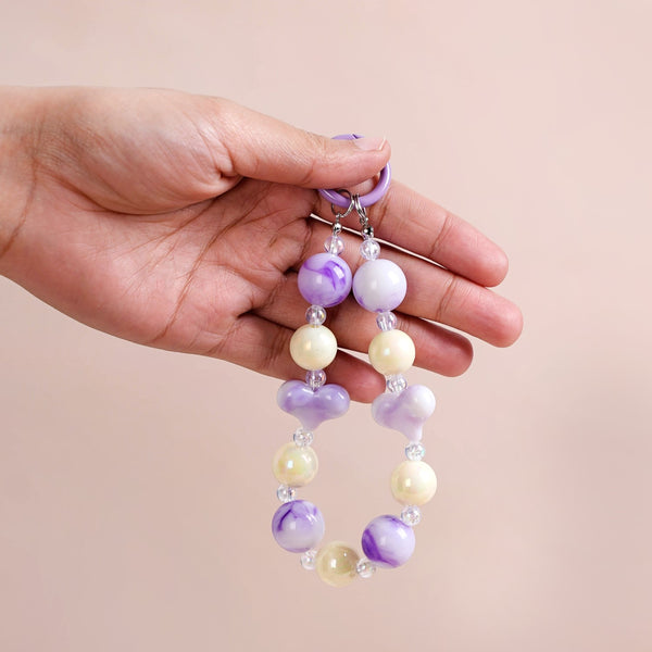 Lilac Love Charm Keychain