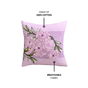 Lilac Meadow Embroidered Cushion Cover 40x40cm