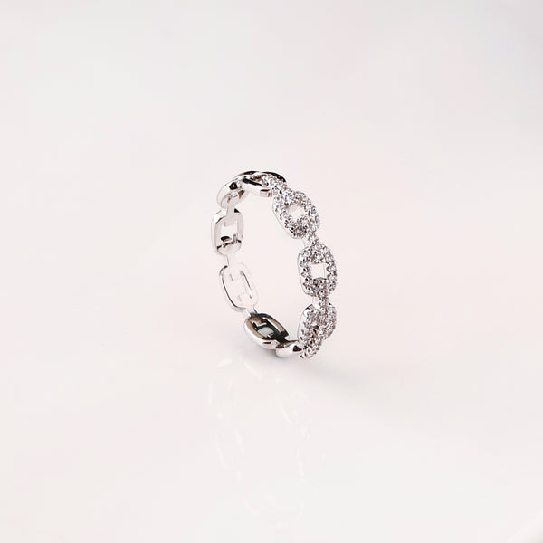 Link Design Silver Ring