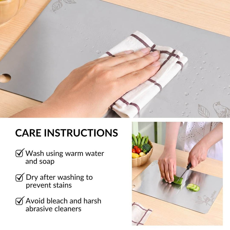 Little Bird Stainless Steel Chopping Board 35x25cm