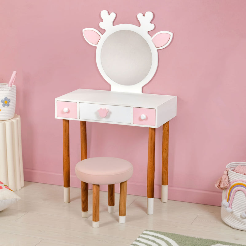 Little Deer Pretend Play Dressing Table