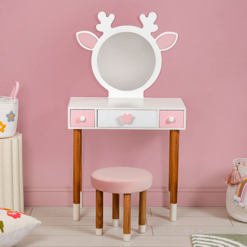 Little Deer Pretend Play Dressing Table