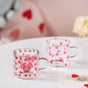 Little Hearts Glass Small Cup Set Of 2 140ml