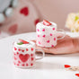 Little Hearts Glass Small Cup Set Of 2 140ml