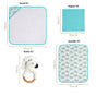 Zebra Baby Hamper With Swaddle Towel Napkin Rattle Set Of 6