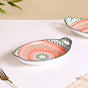 Orange And Green Mandala Snack Platter Set Of 2