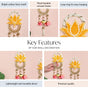 Lotus Charm Wall Hanging Set Of 2 In Yellow
