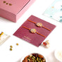 Lotus Rakhi Gift Set Of 4 With Box And Card