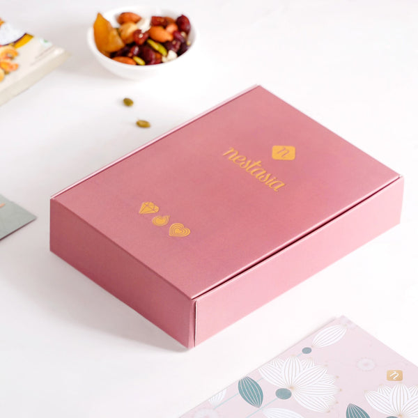 Lotus Rakhi Gift Set Of 4 With Box And Card