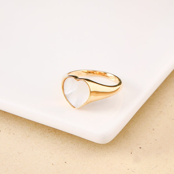 Lustrous Love Gold Ring