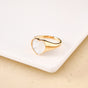 Lustrous Love Gold Ring