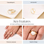 Lustrous Love Gold Ring