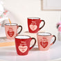 Love Note XO Ceramic Mug Set Of 4 210ml