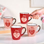 Love Note XO Ceramic Mug Set Of 4 210ml