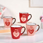 Love Note XO Ceramic Mug Set Of 4 210ml