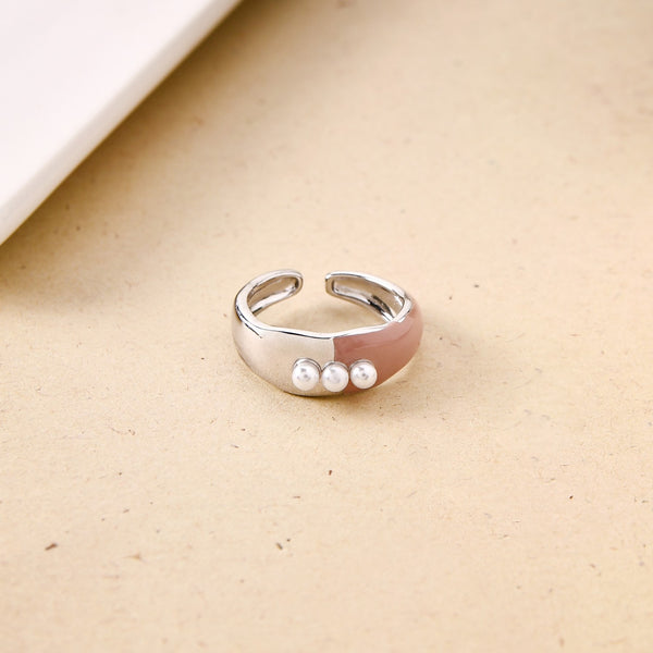 Luna Blush Dual Tone Ring