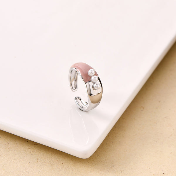 Luna Blush Dual Tone Ring