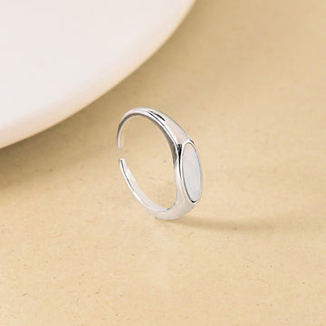 Lunar Glow Silver Ring