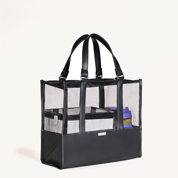 Mesh Lunch Bag Black