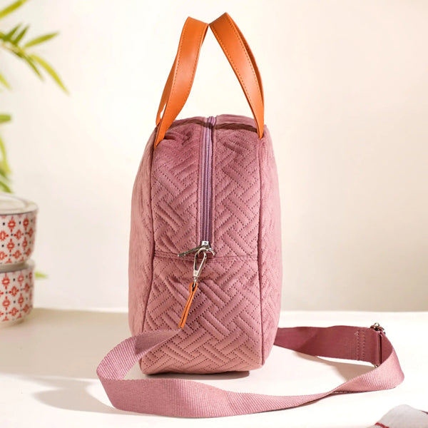 Designer Thermal Insulated Lunch Bag Pink