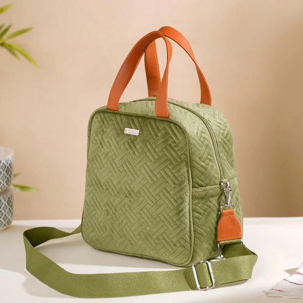 Thermal Insulated Travel Lunch Bag Green