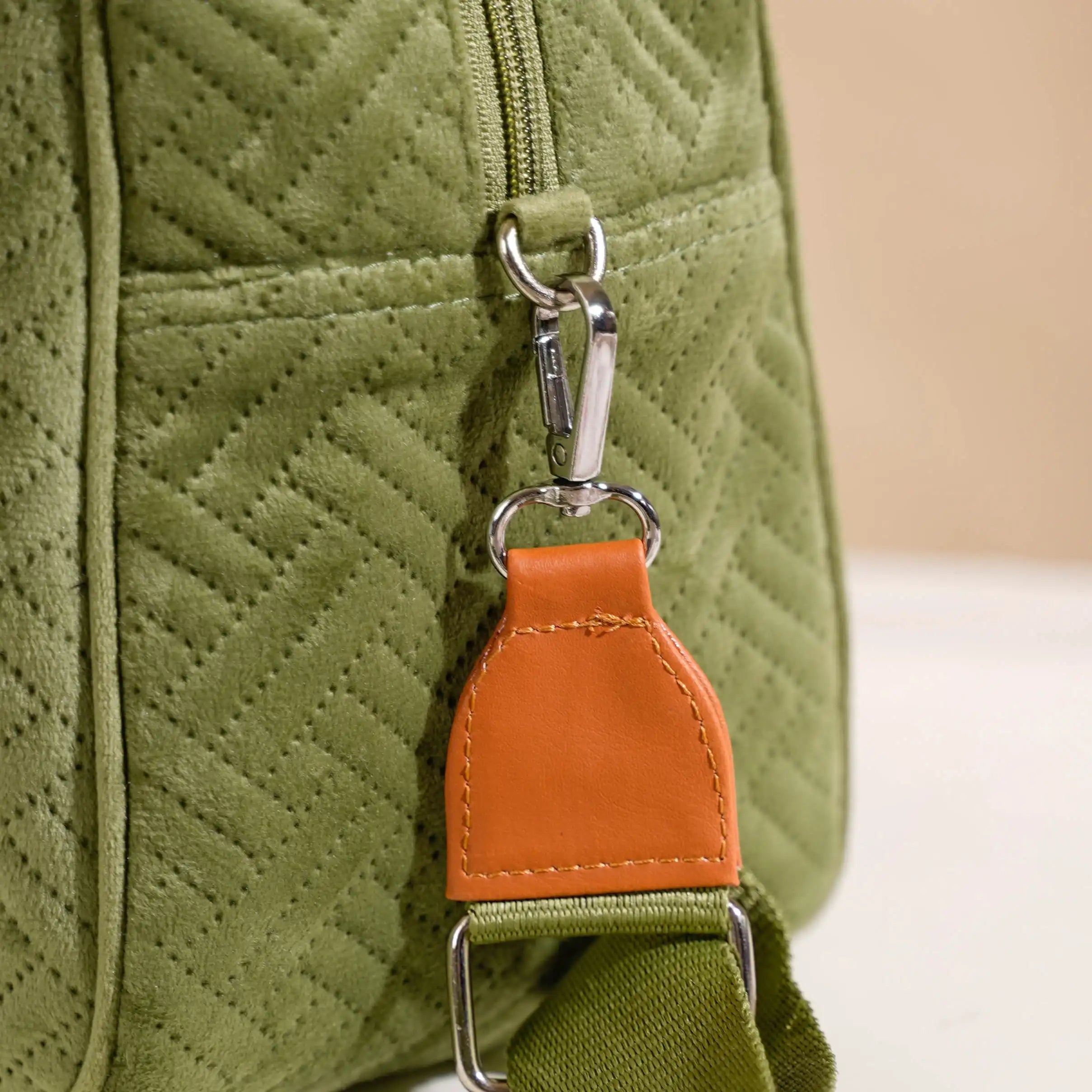 LINEN THERMAL FOOD BAG - Khaki Green